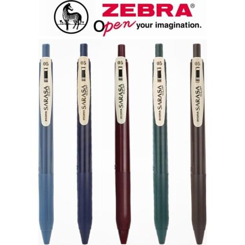 ZEBRA JJ15 Gel Pen SARASA Dark Tone Neutral Retro Pens 0.5 mm 5 Color Japan