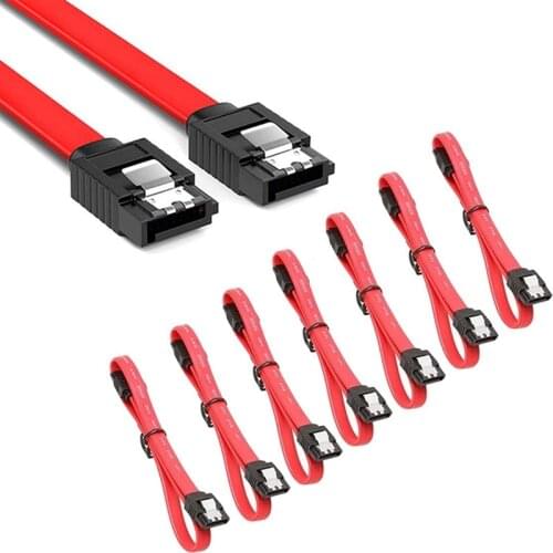 40cm SATA Data Cable 6.0Gbps Both Ends Plug in SATA Serial Hard Disk Cable SATA 3.0 SSD Data Cable