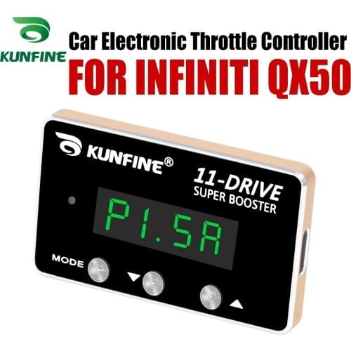KUNFINE Car Electronic Throttle Controller Racing Accelerator Potent Booster For INFINITI QX50 Tuning Parts Accessory 11 Drive