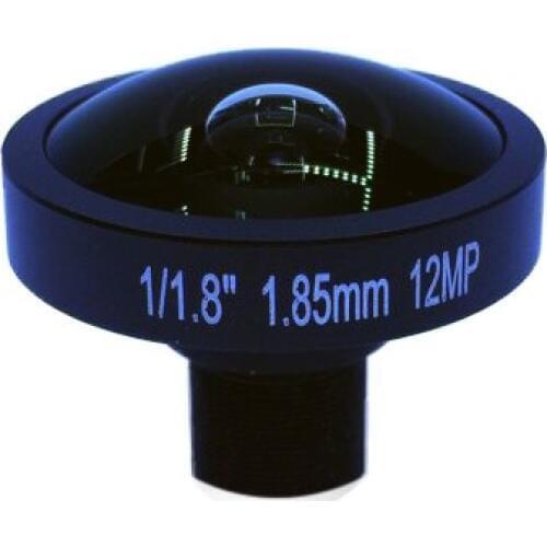 M12 1.85 mm 1/1.8" Fisheye Lens 12MP HD Megapixels Lens 185 Degrees Wide Angle CCTV Lens For Security Camera (SL-RY185F20IR)
