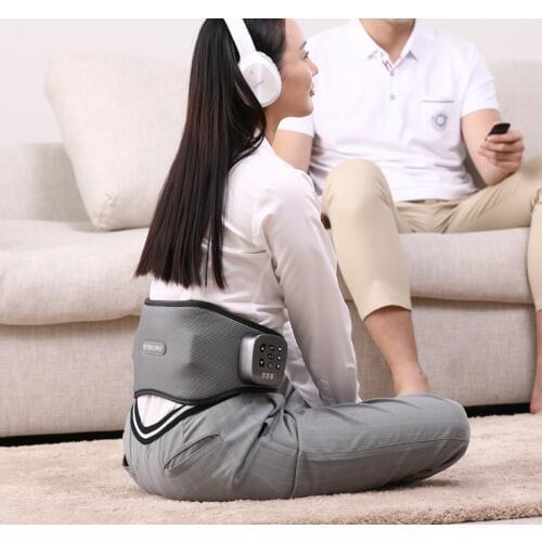 Lumbar Massager Vibrating Massage Device Abdominal Electric Warm Heating Massage Belt Trainer Wireless Control Car Home Use