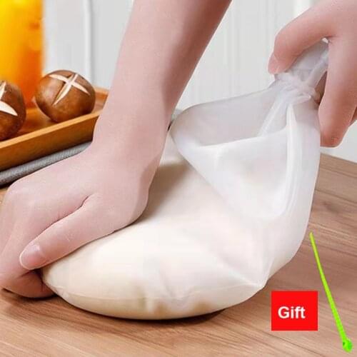 Dough Mixer Pastry Bag Tools Soft Silicone Preservation Kneading Dough Flour Mixing Bag Preservation Baking Bags Kitchen Gadgets