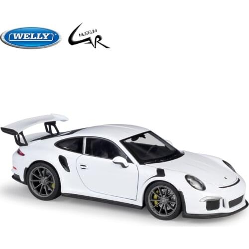 WELLY 1:24 Model Car Simulation Alloy Metal Toy Car Childrens Toy Gift Collection Model Toy Gifts 2016 Porsche 911 GT3 RS
