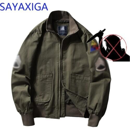 Self defense mens clothing anti cut stab resistant military bomber jacket swat bodyguard cutfree stab proof Security outfits