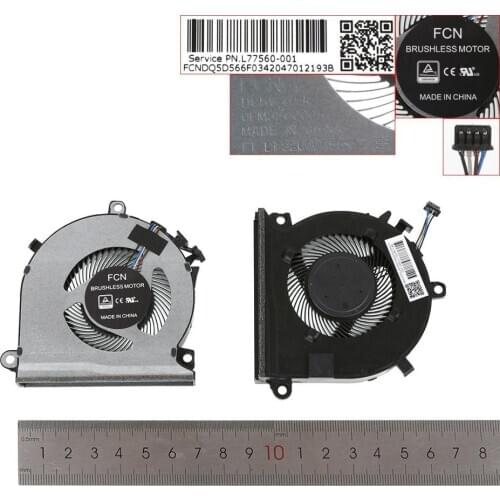 New Laptop Cooling Fan For HP Pavilion Gaming 15-ec 15-ec0013dx dc5v 0.5a 4pin CPU（Original) PN:L77560-001
