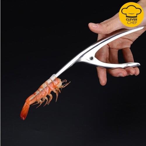 Shrimp Peeler Stainless Steel Lobster Opener Lobster Shell Remover Kitchen Gadgets Seafood Tool Wholesale