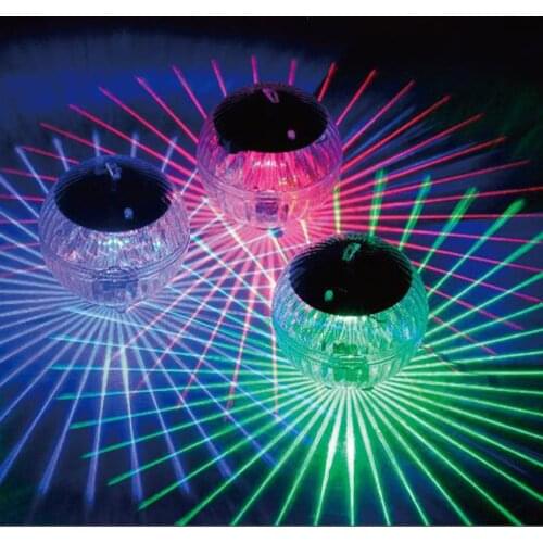 Outdoor Floating Underwater Ball Lamp Solar Powered Color Changing Swimming Pool Party Night Light For Yard Pond Garden Decor