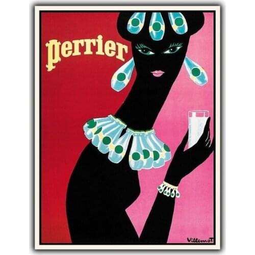 Perrier Retro Metal Tin Sign Poster Home Garage Plate Cafe Pub Motel Art Wall Decor