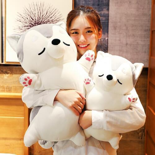 50cm/70cm Plush Stuffed Dog Big Toys Shiba Inu Dog Doll Lovely Animal Children Birthday Gift Corgi Plush Pillow