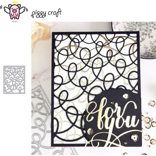Piggy Craft metal cutting dies cut die mold Irregular line frame Scrapbook paper craft knife mould blade punch stencils dies