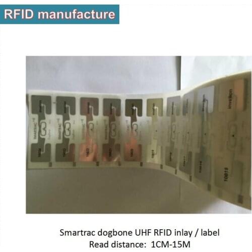 Uhf rfid sports race systems uhf rfid timing chip tags Impinj Monza R6 dogbone wet inlay stickers passive epc gen2 ISO18000-6c