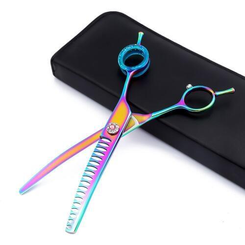 Top Quality Professional JP440c 6.5 Inch Pet Scissors Dog Grooming Curved Shears Pet Clipper for Animals Hair Thinning Scissors