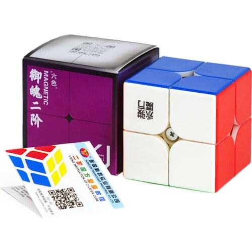 Yongjun Upgrade Yupo V2M Magnetic Cube 2X2 Magic Cube Educational Toy 5*5*5Cm ABS Plastic 2x2x2 Cube