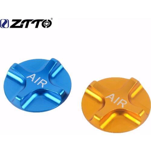 ZTTO CNC Mountain Bike Air Gas Fork Value Cover MTB Front Fork Cap Protector Bicycle Parts Gold Blue