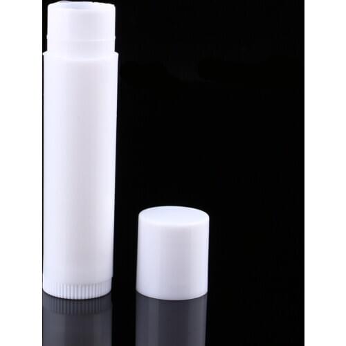 1 Lot /100PCS 5ml Clear Black White Empty lipstick Lip Balm Container Tube
