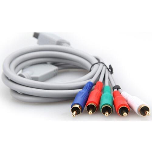 10 PCS 480P HD AV Audio Video Adapter HDTV Component Cable Wire For Nintendo For Wii Gaming System