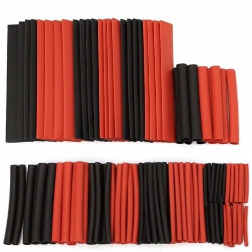 150pcs/lot Assorted Polyolefin Heat Shrink Tubing 2:1 Halogen-Free Tube Cable Sleeves Wrap Wire Heat Shrink Tube