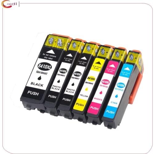 410XL 6PK Compatible Ink Cartridge for Epson Expression XP-530 XP-630 XP-635 XP-640 XP-830 Printer(1BK 2PBK 1C 1Y 1M)