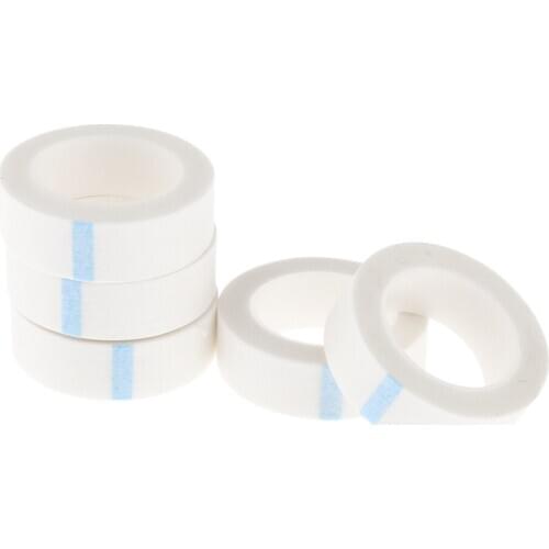 5 Rolls Non-Woven Fabrics Tapes, Eyelash Extension Tape for Individual Eyelash Extensions, Adhesive