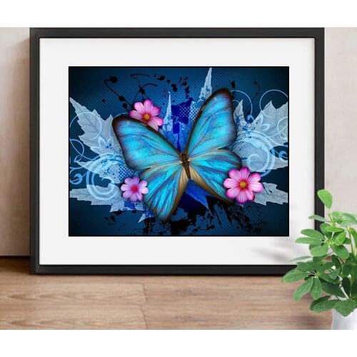 5D DIY Diamond Painting Butterfly Decoration Home Diamond Embroidery Animals Full Square Drill Picture Of Rhinestone