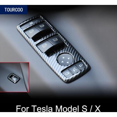 Car Styling Interior Window Lift Door Lock Button Cover Trim Sticker ABS Car Modification Decoration Accessories