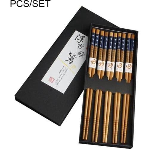 1 PCS Bamboo Chopsticks Set Japanese Style Chopsticks Sushi Chopsticks Fresh Tableware Dropshipping