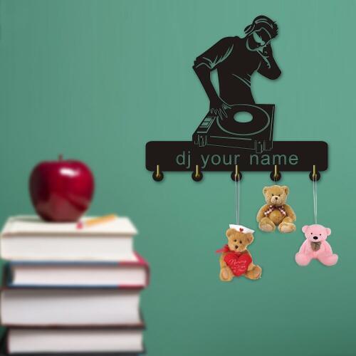 DJ Your Name Household Decor Hooks Multi-purpose Wall Coat Bags Clothes Hook Keys Holder Wall Decor Hooks