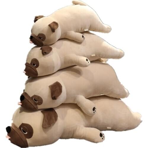 Hot 55cm-85cm Big Size New Cute Animal Kawaii Pug Dog Plush Toys Sleep Pillow Kids Birthday Gift Child Girl Xmas Valentines