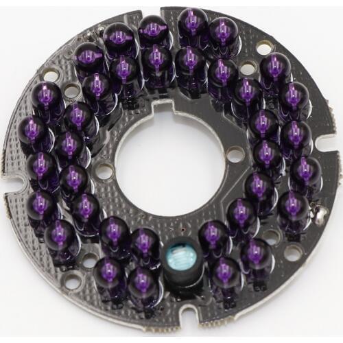 60 degrees CCTV Accessories infrared light 36 Grain 850nm IR LED board for Surveillance cameras night vision diameter 53mm
