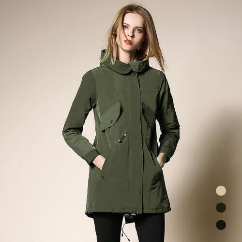 Kez Keer Women's Long Raincoats