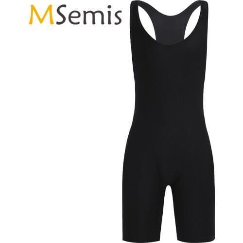 Swimwear Mens Wrestling Bodysuit Singlet Boxer Briefs Shorts Tight Bodysuit Gymnastics Leotard Wrestling Singlet Sport Bodysuit