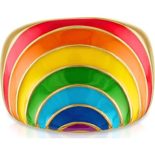 Rainbow Rings Summer Hot Selling Colorful Women Fashion Jewelry