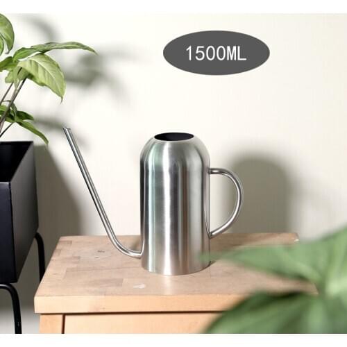1.5L Garden Watering Can Gardening Tools and Equipment Stainless Steel Water Bottle for Bonsai Watering Can Water Plant Flower