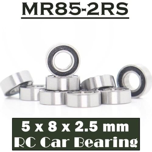 MR85RS Bearing High Quality ( 10 PCS ) 5*8*2.5 mm Hobby Electric RC Car Truck MR85 RS 2RS Ball Bearings MR85-2RS Black Sealed