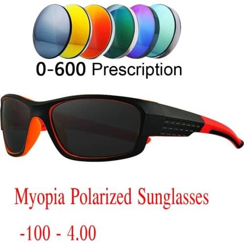 2019 New Brand designer Prescription -1.0 -4.0 Finished Polarized Myopia Sunglasses Men Women Short sighted Optics Eyewear NX