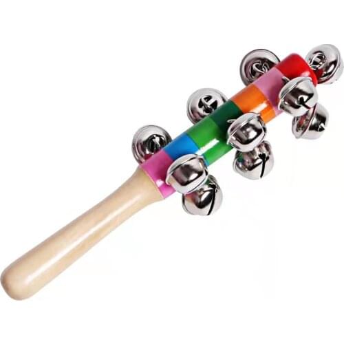 Musical Wooden Rattle Toys For Babies Baby Rattles Hand Bell Singing Wooden Toys Development Baby Toys 0 12 Months