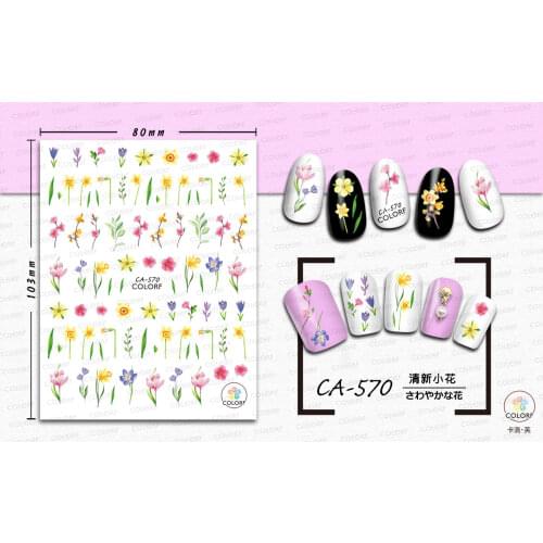 CA569-584 Plant fruit nail art sticker
