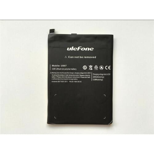 New 2200mAh 3.8V Replacement Ulefone U007 Battery Li-ion Polymer Smart Phone Batteries for Ulefone U007 Built in Battery