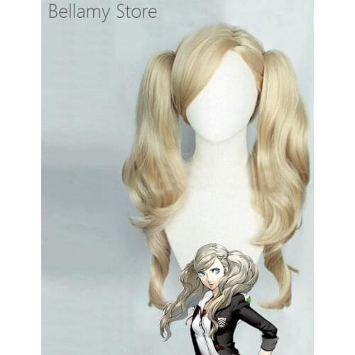 Persona 5 P5 Panther Anne Takamaki Cosplay hair wigs+Wig Cap