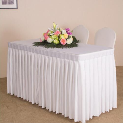 Custom Rectangle Conference Table Cover Sing Table Skirts Event Party Tablecloth Booth Setting Cloth Multi-Usage Table Cloth