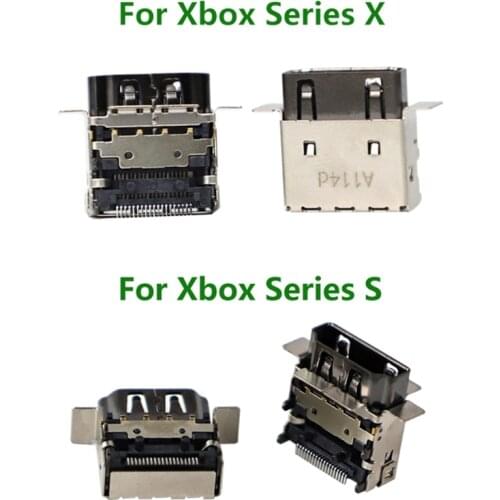 Socket Interface Connector Metal Socket Connector HDMI-compatible Port for X-box Series X/S Repair Parts