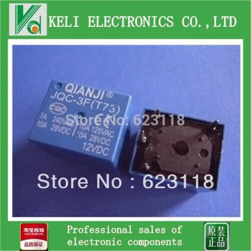5pcs JQC-3F ( T73 ) DC 3V/5V/9V/12V/24V Power Relay new brand
