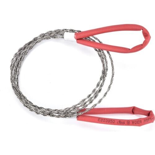 Manual Hand Steel Rope Chain Saw Practical Portable Emergency Survival Gear Steel Wire Kits Travel ToolsOutdoor Camping Hiking