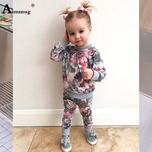 European Style 2021 Kids Clothes Baby Girls Tracksuit Sets Long Sleeve Top and Pants Children Fashion Tie Dry two piece outfits