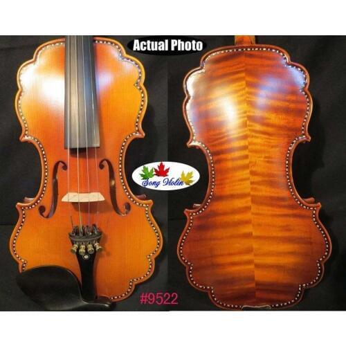 Baroque style SONG Brand Maestro inlay lace art violin 4/4#9522