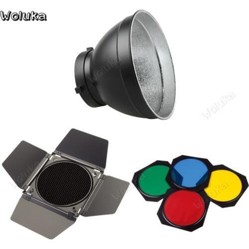 Studio Bowens Standard Reflector Barndoor Honeycomb 4 Colored Light Filters For Flash Props Photography Accessories CD50 T10