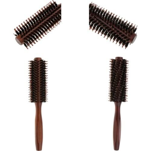 Light Wooden Hair Brush, Round Hairbrush, Hair Care Massage Thick/Thin Hair Comb