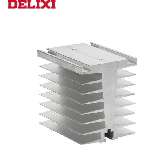 DELIXI solid state relay Heatsink t-type Aluminum Dissipation Radiator Suitable for 60A 70A 80A SSR relay