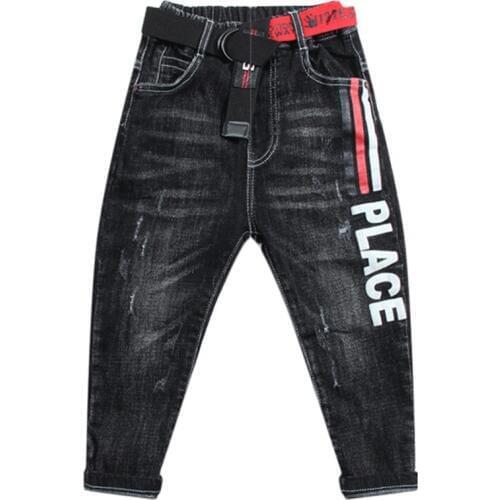 Spring Winter Kids Pants Girls Boy Jeans Thick Children Jeans for Boys Kids Baby Jeans Denim Pants Toddler Teenage Boys Clothing