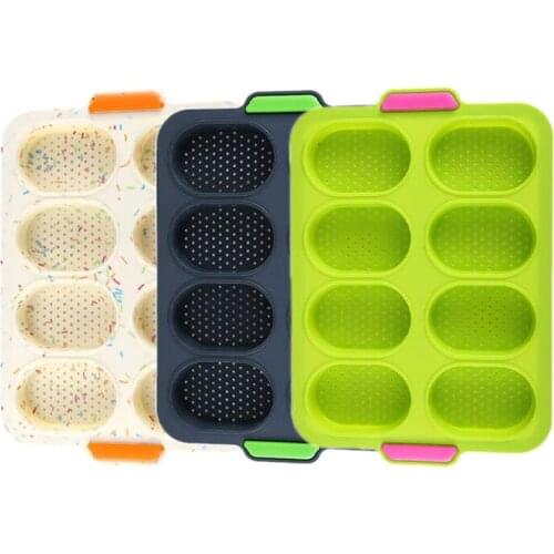 Baguette Baking Tray Non-Stick Perforated Pan Loaf Baking Mould for Baking French-Bread Breadstick and Bread Roll